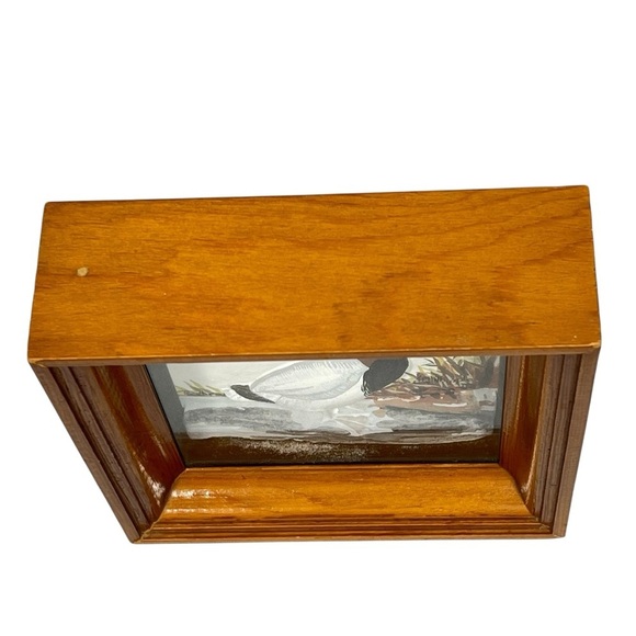 RARE Joseph Quinn Whipple Redhead Canvasback Duck 3D Shadowbox Painting Signed - Picture 9 of 16